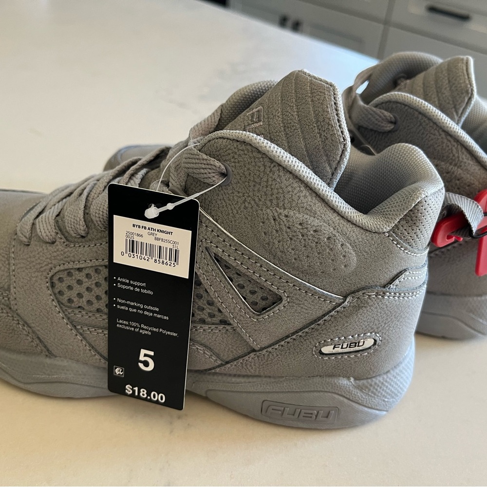 FUBU Women’s 7 Kids 5 Charcoal Sneakers